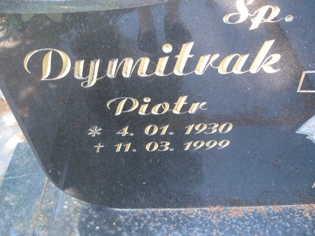 Piotr Dymitrak 1930 Legnica - Grobonet - Wyszukiwarka osób pochowanych