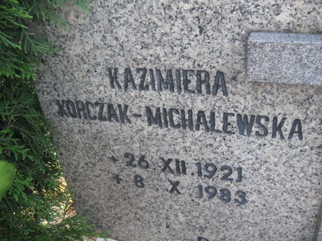 Kazimiera Korczak-Michalewska 1921 Legnica - Grobonet - Wyszukiwarka osób pochowanych