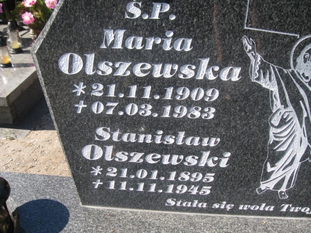 Maria Olszewska 1909 Legnica - Grobonet - Wyszukiwarka osób pochowanych