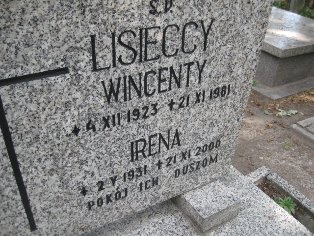 Wincenty Lisiecki 1923 Legnica - Grobonet - Wyszukiwarka osób pochowanych