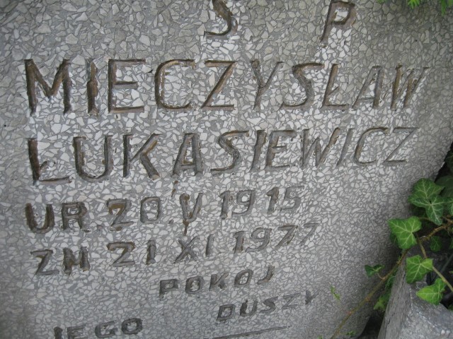 Mieczysław Łukasiewicz 1915 Legnica - Grobonet - Wyszukiwarka osób pochowanych