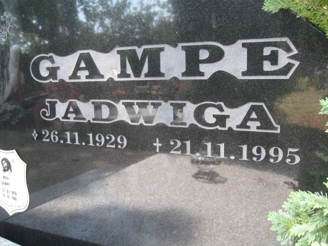 Jadwiga Gampe 1929 Legnica - Grobonet - Wyszukiwarka osób pochowanych