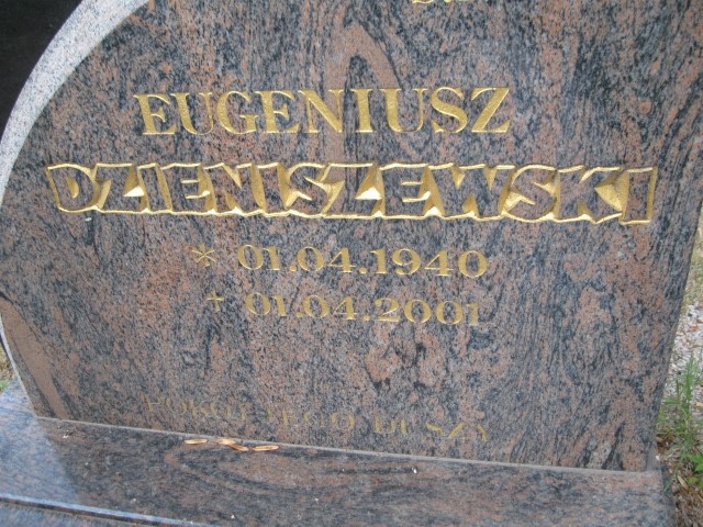 Eugeniusz Dzieniszewski 1940 Legnica - Grobonet - Wyszukiwarka osób pochowanych
