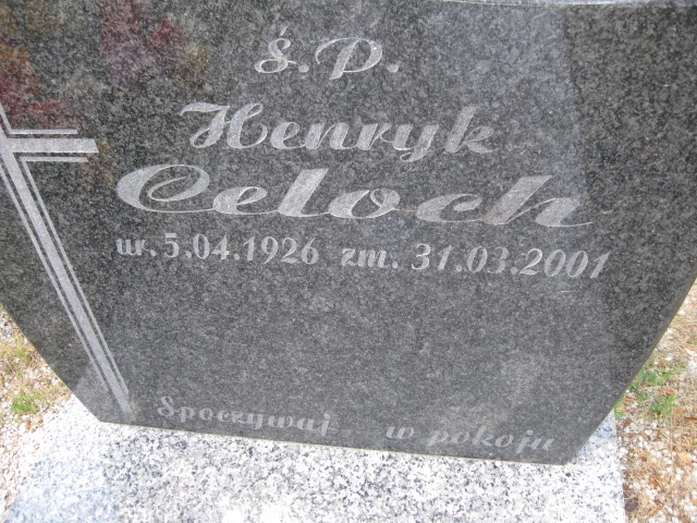 Henryk Celoch 1926 Legnica - Grobonet - Wyszukiwarka osób pochowanych