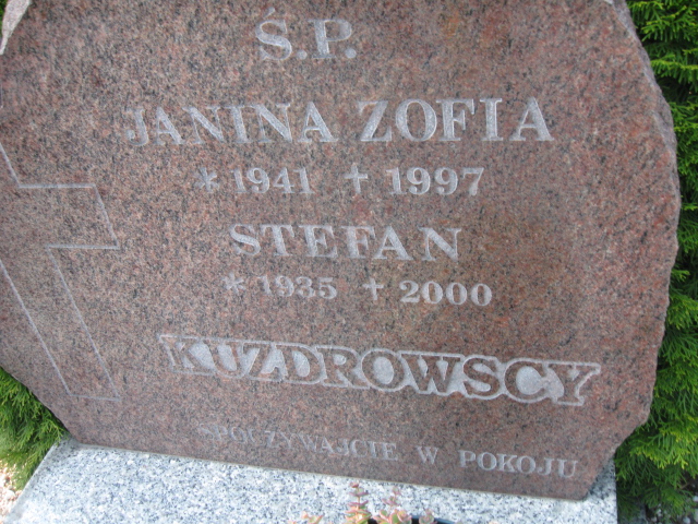 Janina Kuzdrowska 1941 Legnica - Grobonet - Wyszukiwarka osób pochowanych