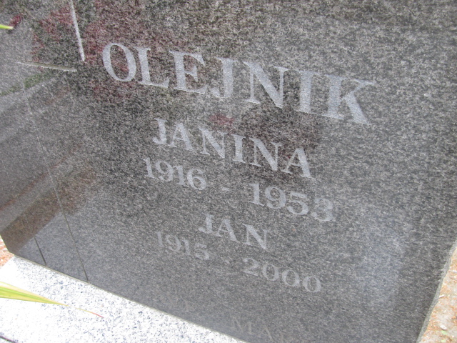 Janina Olejnik 1916 Legnica - Grobonet - Wyszukiwarka osób pochowanych