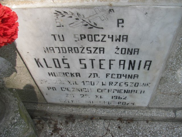 Stefania Kloś 1907 Legnica - Grobonet - Wyszukiwarka osób pochowanych