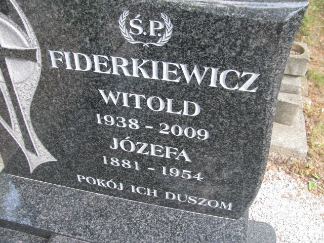 Józefa Fiderkiewicz 1881 Legnica - Grobonet - Wyszukiwarka osób pochowanych