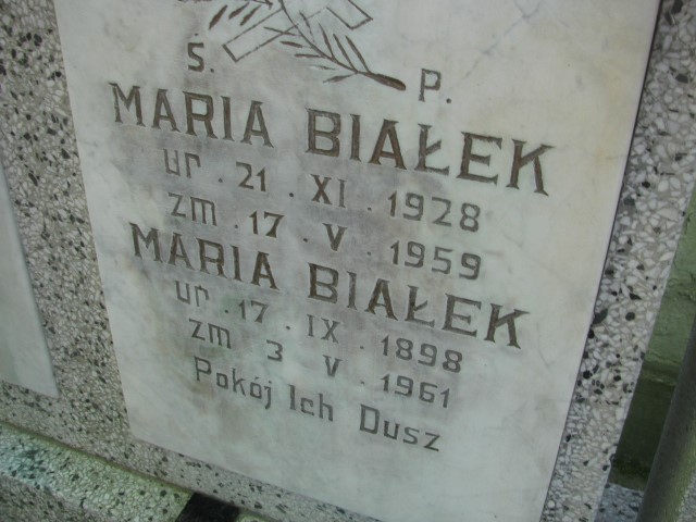 Maria Białek 1928 Legnica - Grobonet - Wyszukiwarka osób pochowanych