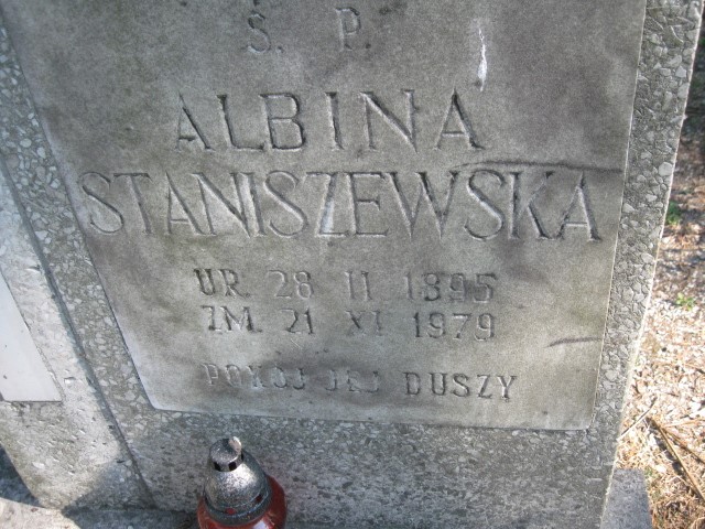 Albina Staniszewska 1895 Legnica - Grobonet - Wyszukiwarka osób pochowanych