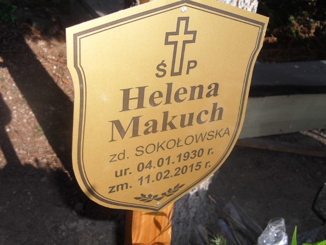 Helena Makuch 1930 Legnica - Grobonet - Wyszukiwarka osób pochowanych