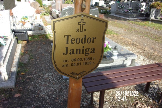 Teodor Janiga 1889 Legnica - Grobonet - Wyszukiwarka osób pochowanych