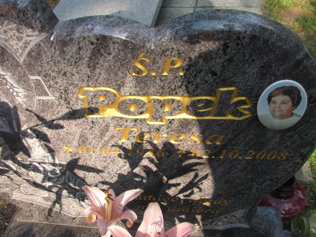 Teresa Popek 1946 Legnica - Grobonet - Wyszukiwarka osób pochowanych