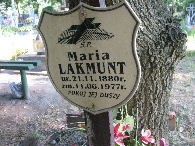 Maria Lakmunt 1880 Legnica - Grobonet - Wyszukiwarka osób pochowanych