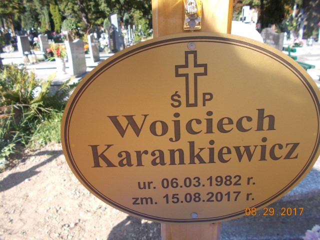 Wojciech Karankiewicz 1982 Legnica - Grobonet - Wyszukiwarka osób pochowanych