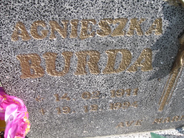 Agnieszka Burda 1911 Legnica - Grobonet - Wyszukiwarka osób pochowanych