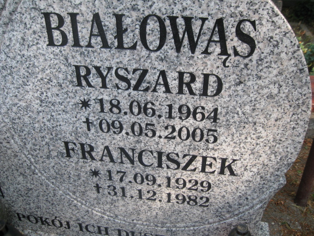 Franciszek Białowąs 1929 Legnica - Grobonet - Wyszukiwarka osób pochowanych