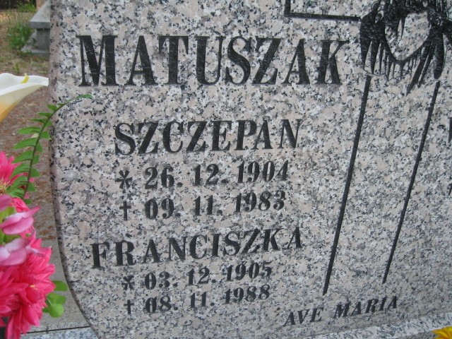 Szczepan Matuszak 1904 Legnica - Grobonet - Wyszukiwarka osób pochowanych