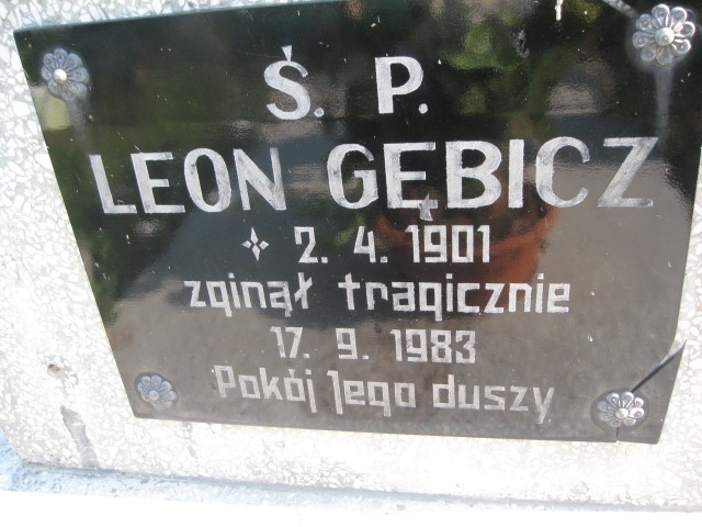 Leon Gębicz 1901 Legnica - Grobonet - Wyszukiwarka osób pochowanych