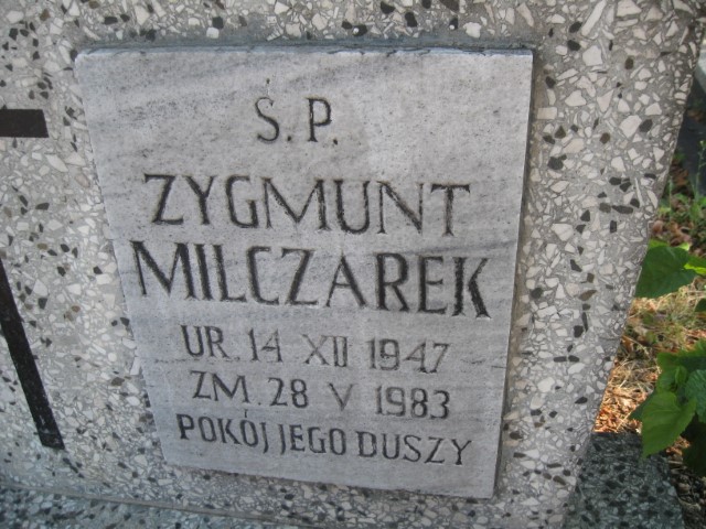 Zygmunt Milczarek 1947 Legnica - Grobonet - Wyszukiwarka osób pochowanych