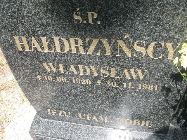 Tadeusz Hałdrzyński 1949 Legnica - Grobonet - Wyszukiwarka osób pochowanych