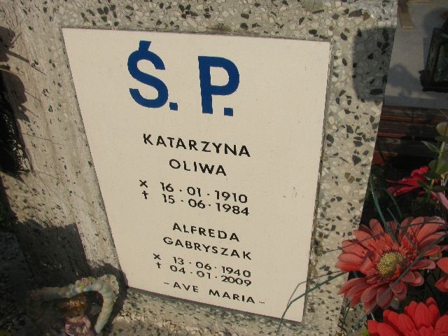 Alfreda Gabryszak 1940 Legnica - Grobonet - Wyszukiwarka osób pochowanych