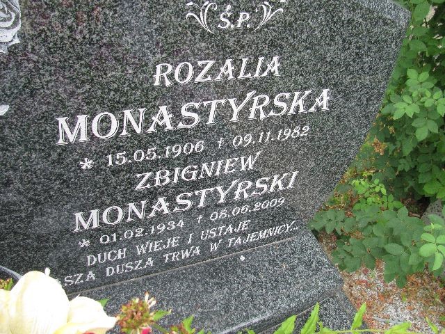 Rozalia Monastyrska 1906 Legnica - Grobonet - Wyszukiwarka osób pochowanych