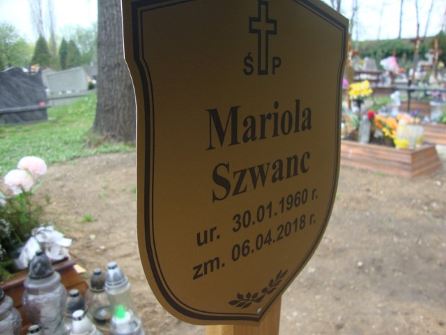 Mariola Szwanc 1960 Legnica - Grobonet - Wyszukiwarka osób pochowanych