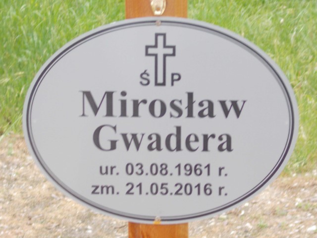 Mirosław Gwadera 1961 Legnica - Grobonet - Wyszukiwarka osób pochowanych