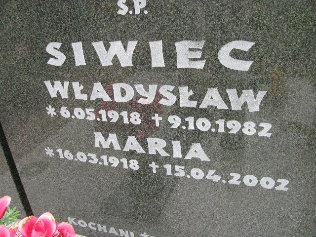 Władysław Siwiec 1918 Legnica - Grobonet - Wyszukiwarka osób pochowanych