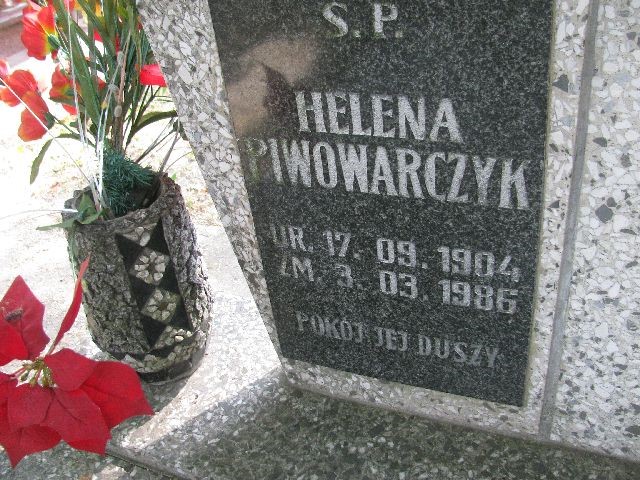 Helena Piwowarczyk 1904 Legnica - Grobonet - Wyszukiwarka osób pochowanych