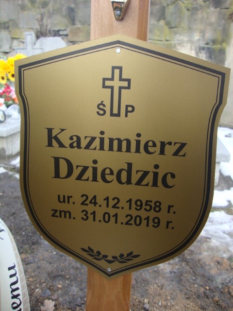 Kazimierz Dziedzic 1958 Legnica - Grobonet - Wyszukiwarka osób pochowanych