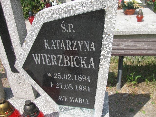 Katarzyna Wierzbicka 1894 Legnica - Grobonet - Wyszukiwarka osób pochowanych