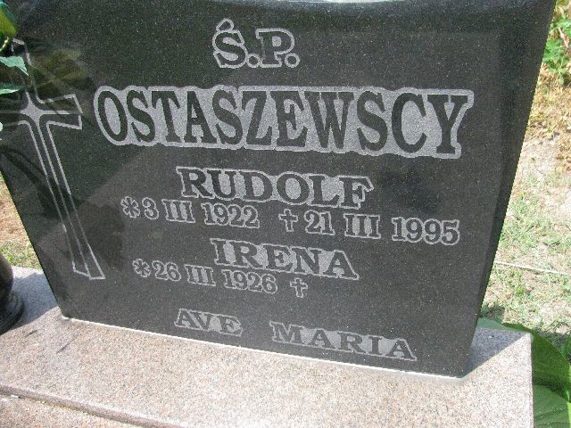 Irena Ostaszewska  1926 Legnica - Grobonet - Wyszukiwarka osób pochowanych