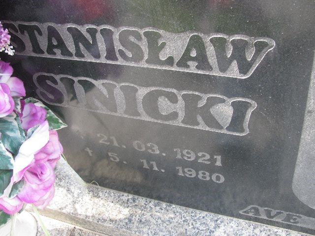 Józefa Sinicka 1929 Legnica - Grobonet - Wyszukiwarka osób pochowanych