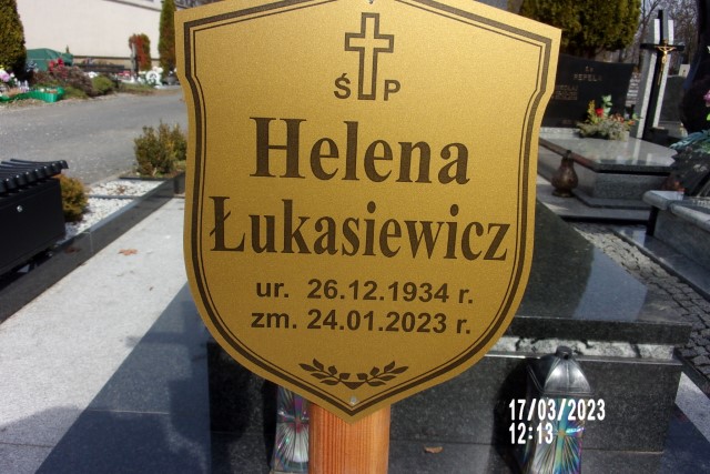 Helena Łukasiewicz 1934 Legnica - Grobonet - Wyszukiwarka osób pochowanych