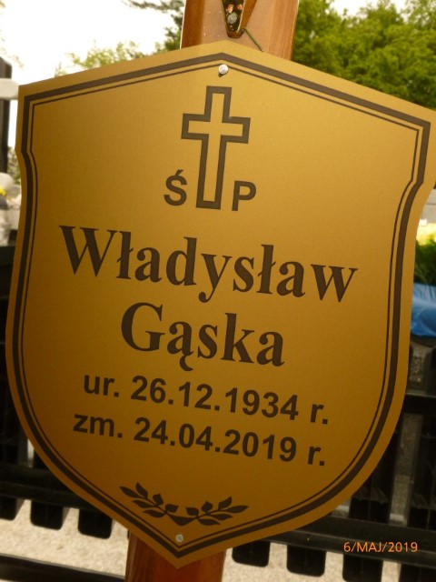 Władysław Gąska 1934 Legnica - Grobonet - Wyszukiwarka osób pochowanych
