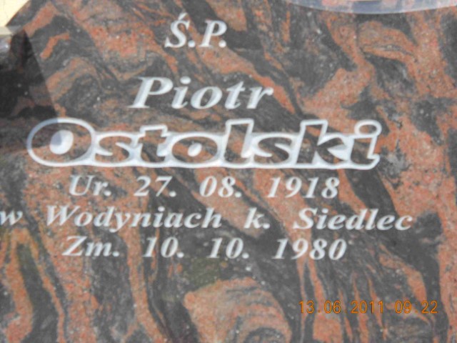 Stanisława Ostolska 1920 Legnica - Grobonet - Wyszukiwarka osób pochowanych