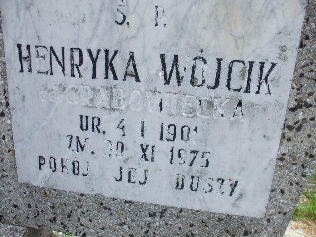 Henryka Wójcik 1901 Legnica - Grobonet - Wyszukiwarka osób pochowanych