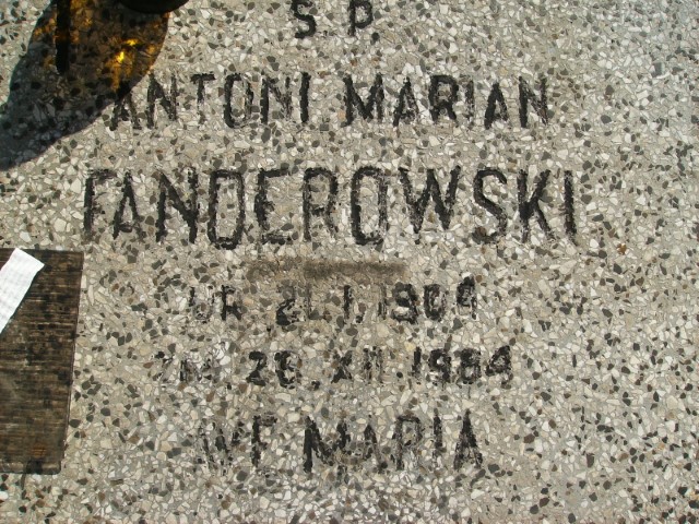 Antoni Fanderowski 1904 Legnica - Grobonet - Wyszukiwarka osób pochowanych