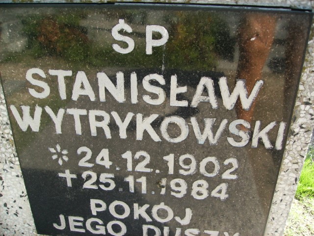 Stanisław Wytrykowski 1902 Legnica - Grobonet - Wyszukiwarka osób pochowanych