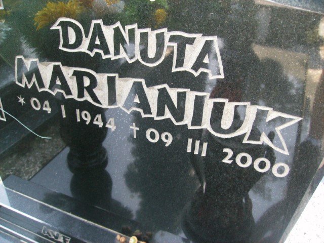 Danuta Marianiuk 1944 Legnica - Grobonet - Wyszukiwarka osób pochowanych