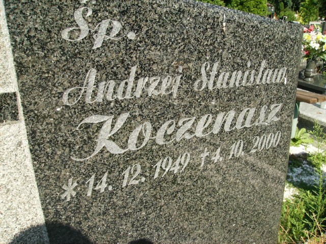 Stanisław Andrzej Koczenasz 1949 Legnica - Grobonet - Wyszukiwarka osób pochowanych