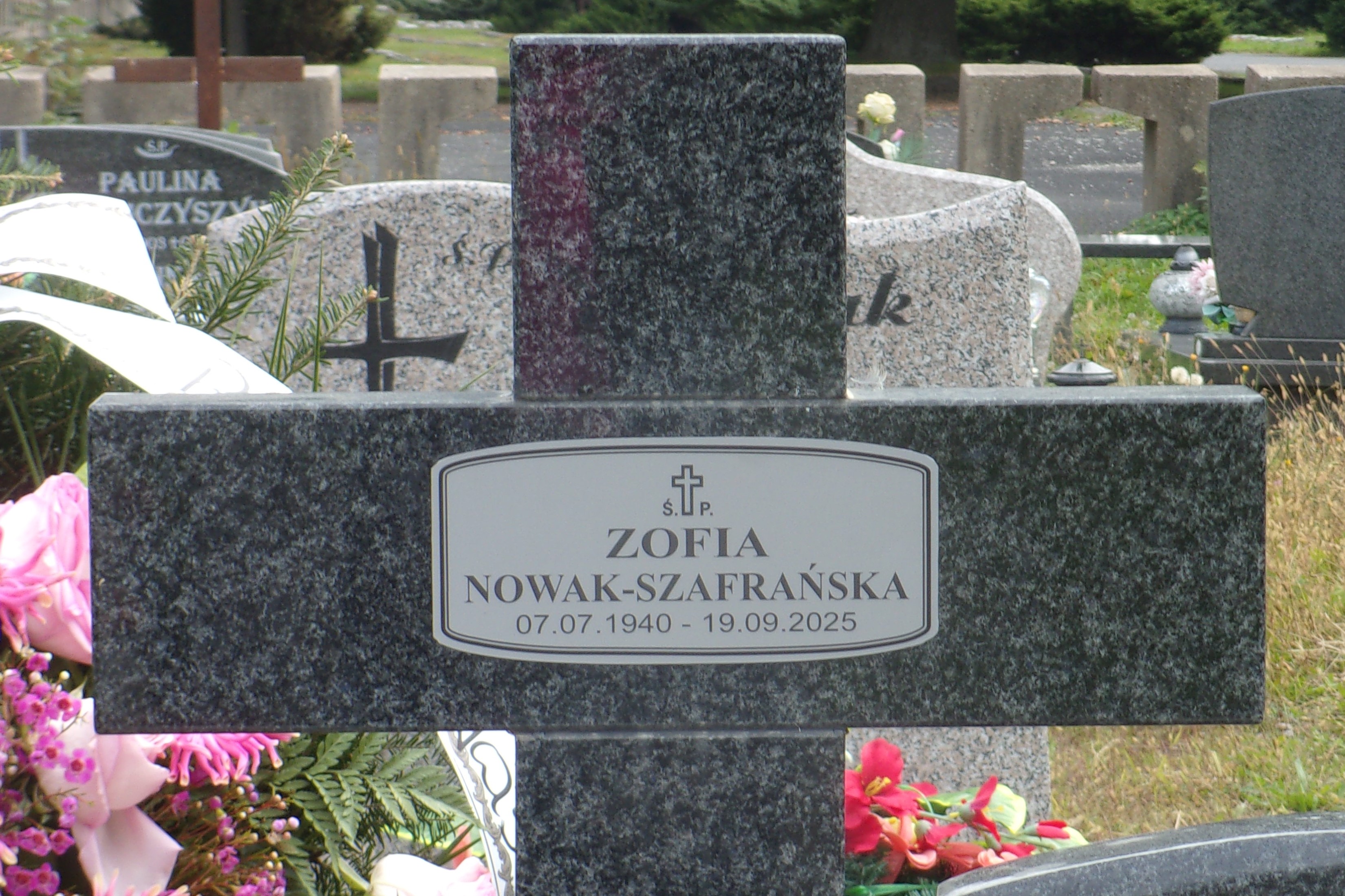 Grób Zofia Nowak-Szafrańska