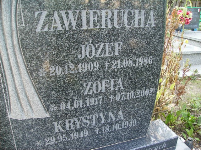 Zofia Zawierucha 1917 Legnica - Grobonet - Wyszukiwarka osób pochowanych