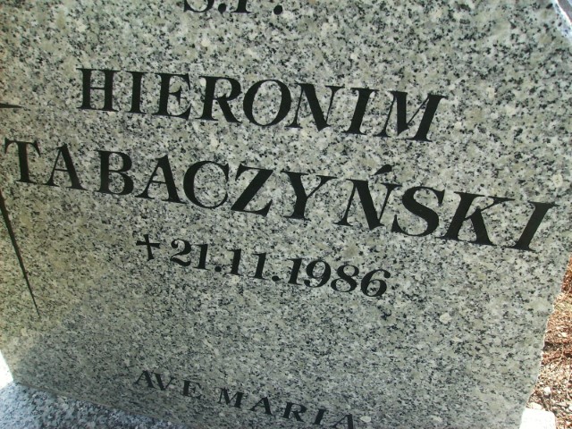 Hieronim Tabaczyński 1922 Legnica - Grobonet - Wyszukiwarka osób pochowanych