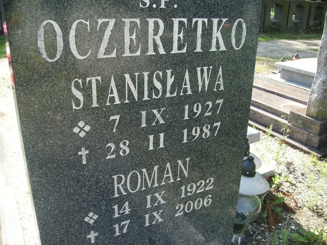 Roman Oczeretko 1922 Legnica - Grobonet - Wyszukiwarka osób pochowanych