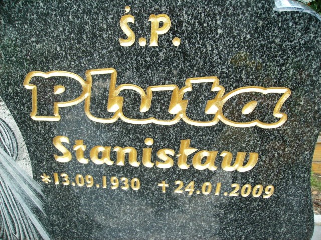 Stanisław Pluta 1930 Legnica - Grobonet - Wyszukiwarka osób pochowanych