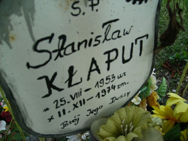 Jan Kłaput 1955 Legnica - Grobonet - Wyszukiwarka osób pochowanych