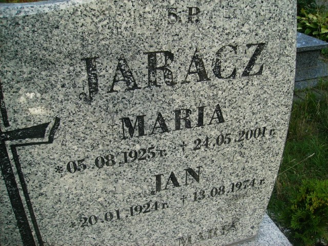 Jan Jaracz 1924 Legnica - Grobonet - Wyszukiwarka osób pochowanych